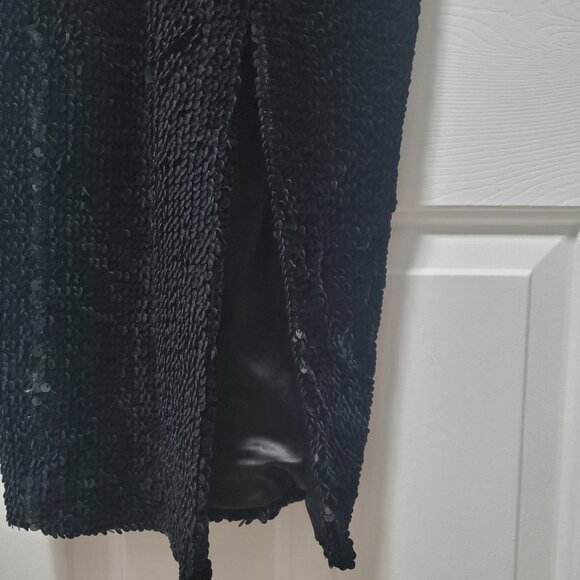 JAYGODFREY Black Velvet Sequin Dress | 2 - Picture 2 of 6